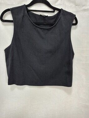 Express Black Cropped Tank Top
